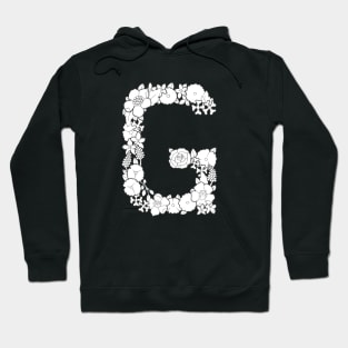 Floral Letter G Hoodie